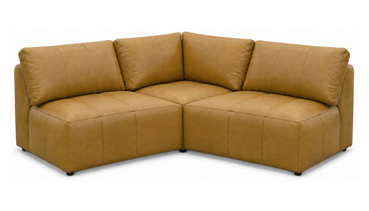 Amallo Leather 3-Piece Sectional