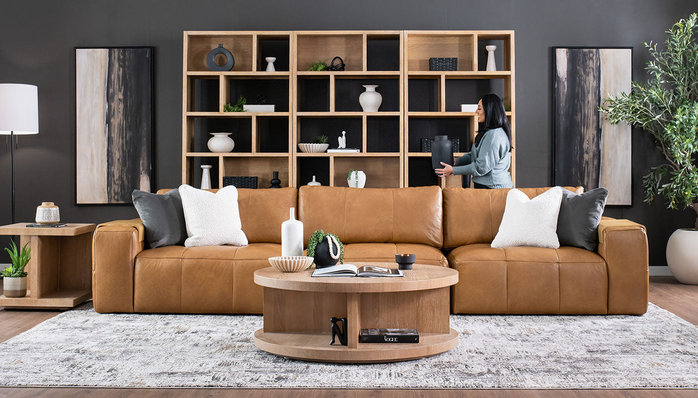 Amallo Leather Sofa