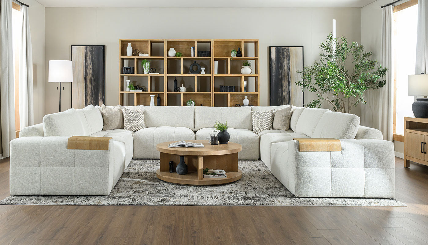 Amallo Fabric U Shape Sectional