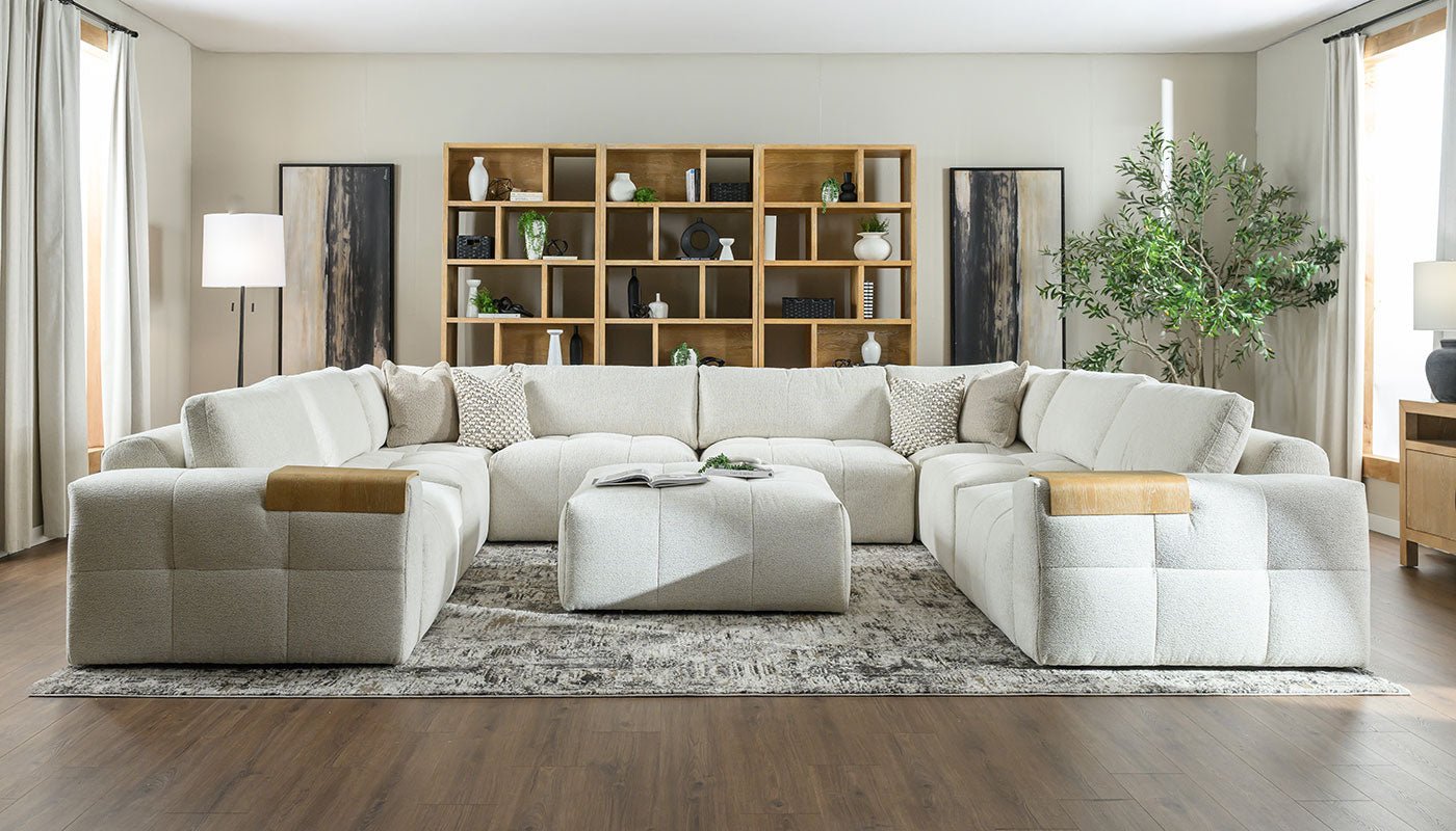 Amallo Fabric U Shape Sectional