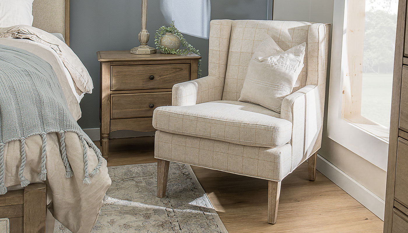 Decker Beige Accent Chair