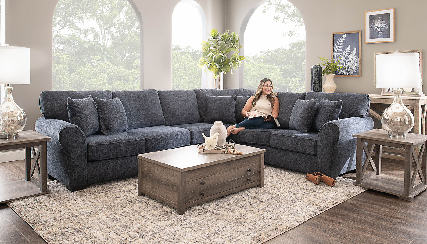 Athens Studio Sectional Home Zone Furniture