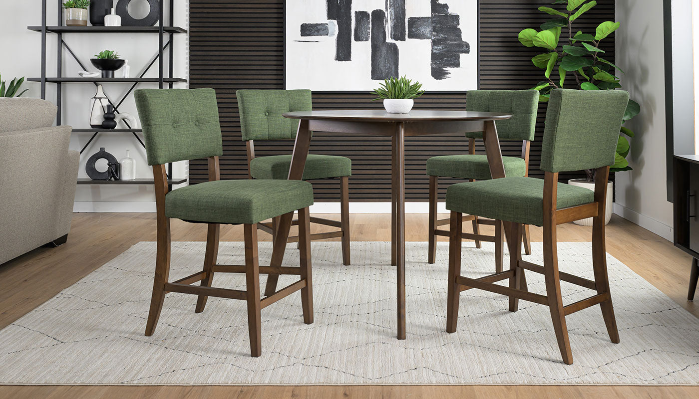 Bettie Counter Height Table & Chairs – Home Zone Furniture