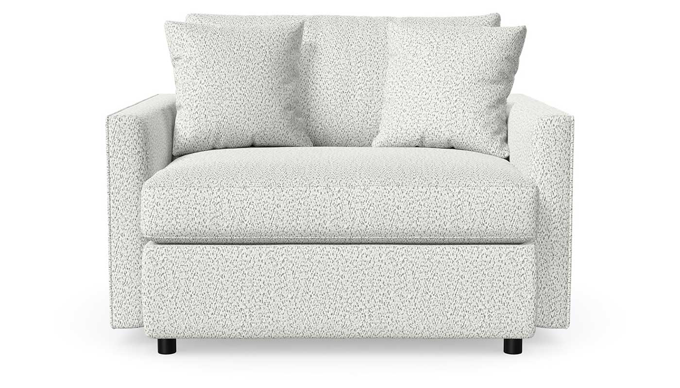 Bishop "Fluffy Riverock" Fabric Chair