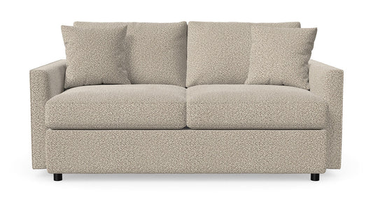 Bishop "Saddleback Camel" Fabric Loveseat