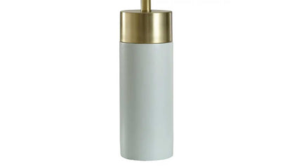 Cement Post Brushed Brass Table Lamp