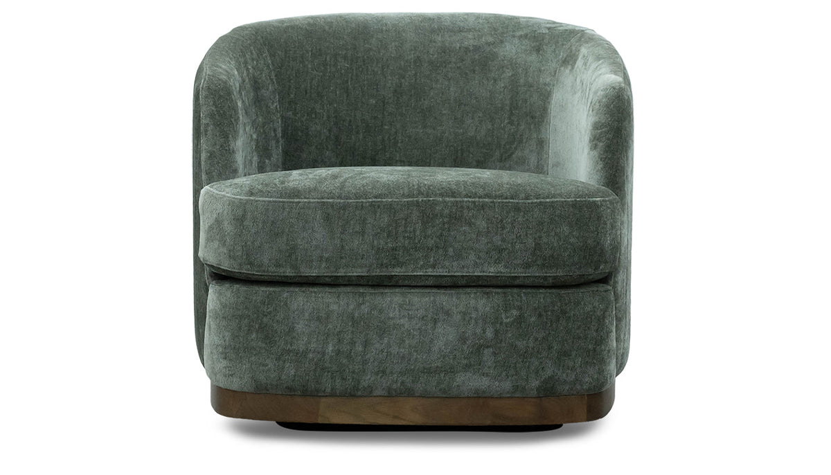 Cerrito Fabric Herb Swivel Chair