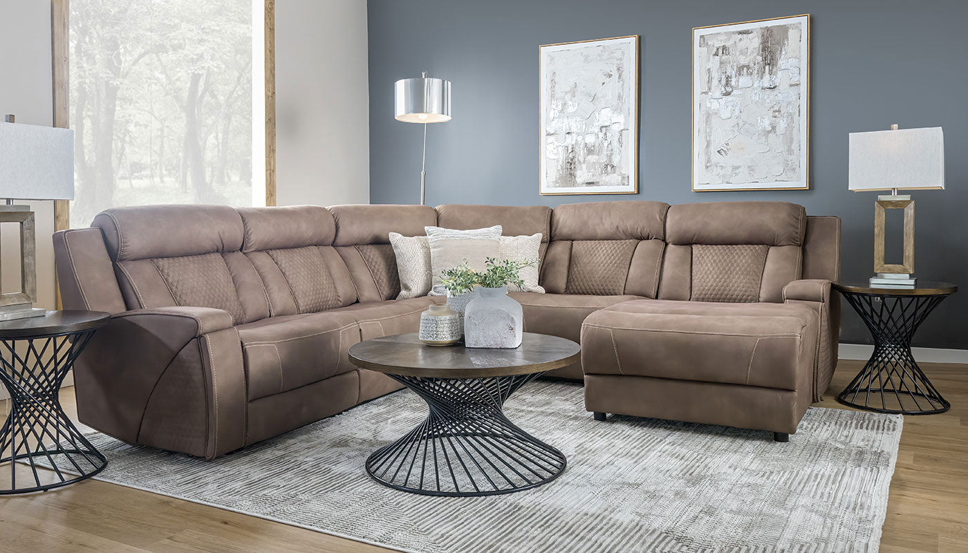 Chadwick Reclining Sectional with Chaise – Home Zone Furniture