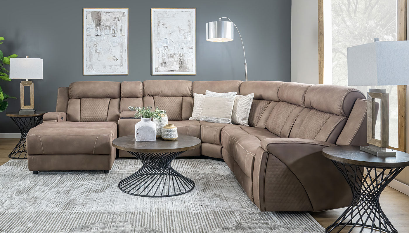 Chadwick Reclining Sectional with Chaise – Home Zone Furniture