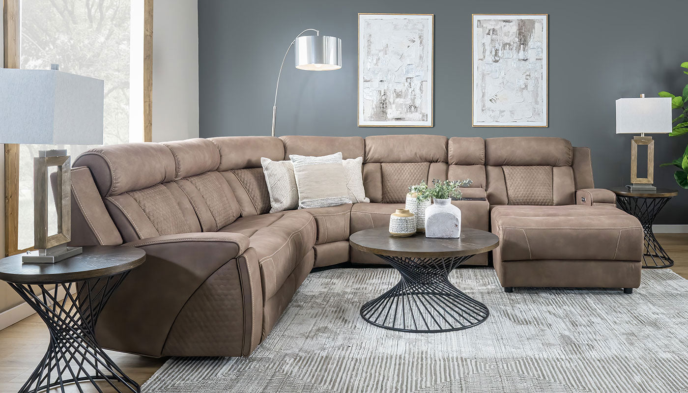 Chadwick Reclining Sectional with Chaise – Home Zone Furniture