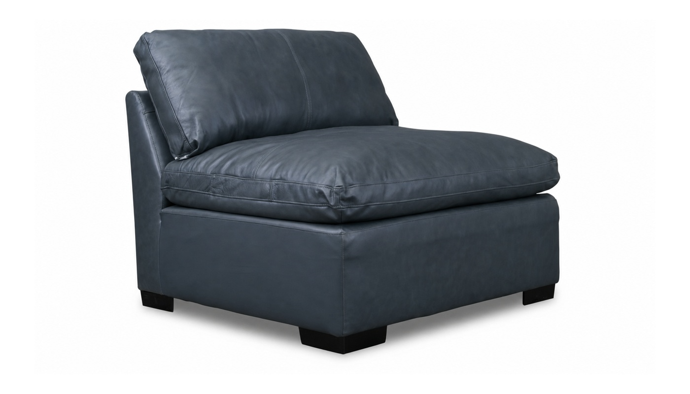 City Limits II Leather Armless Chair