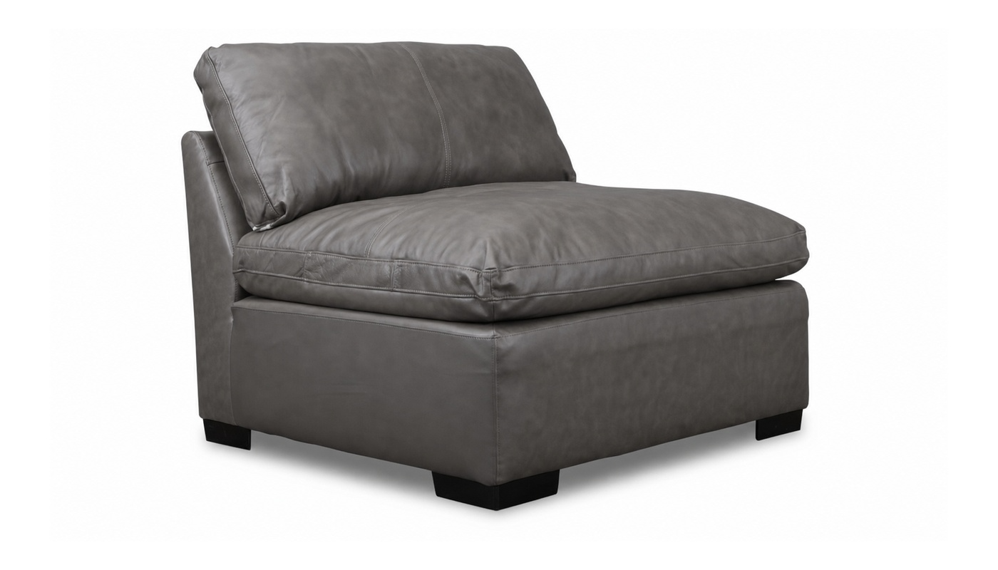 City Limits II Leather Armless Chair