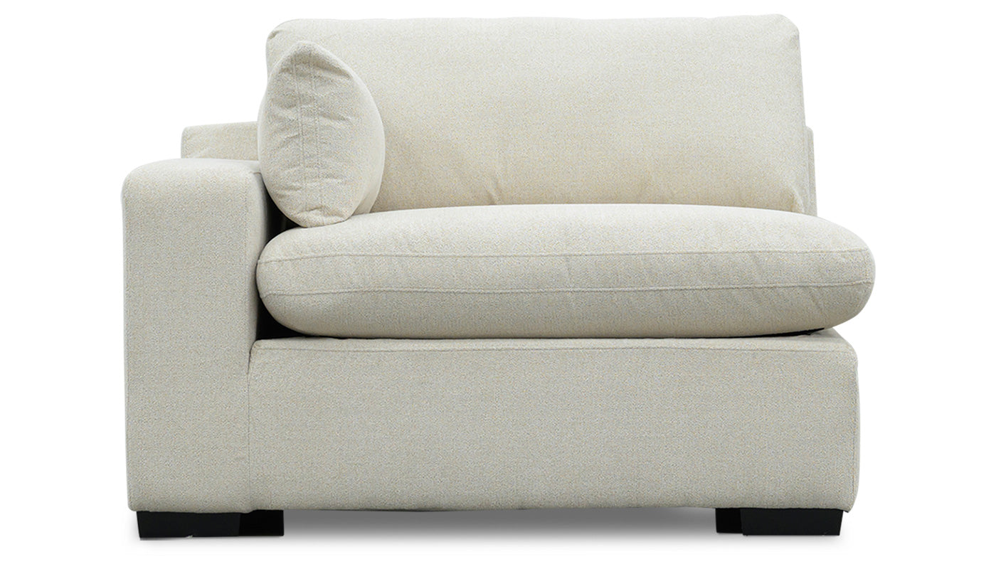 City Limits II Jackson Ecru Fabric Left Arm Facing Chair