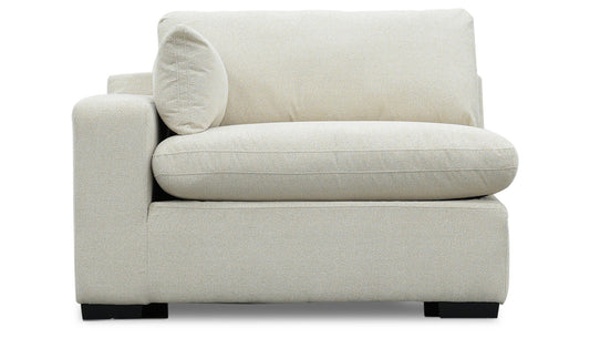 City Limits II Jackson Ecru Fabric Left Arm Facing Chair
