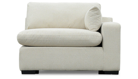 City Limits II Jackson Ecru Fabric Right Arm Facing Chair
