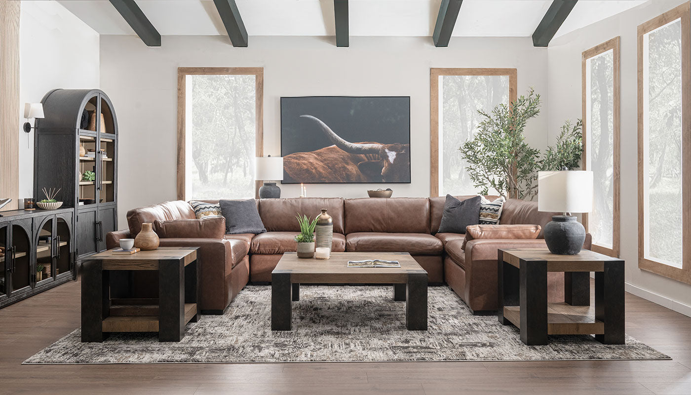City Limits II Leather Sectional