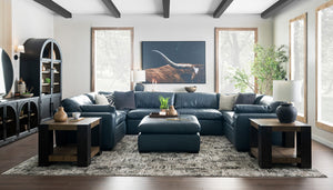 City Limits II Leather U Shape Sectional