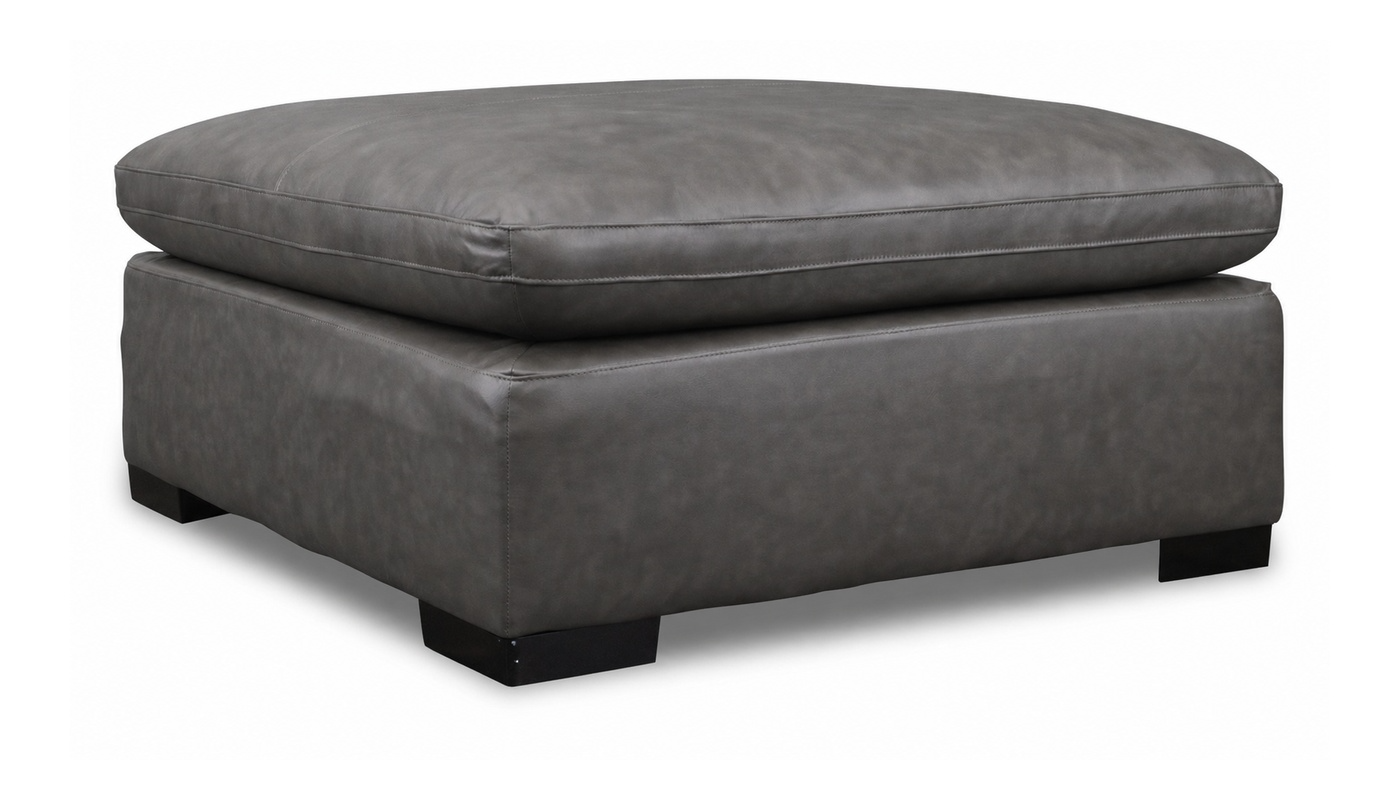 City Limits II Leather Ottoman
