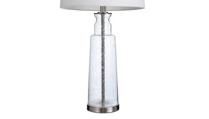 Clear Glass Table Lamp - Set of 2