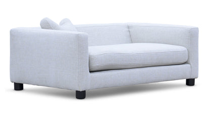 Crete Linen Dog Sofa with Performance Fabric