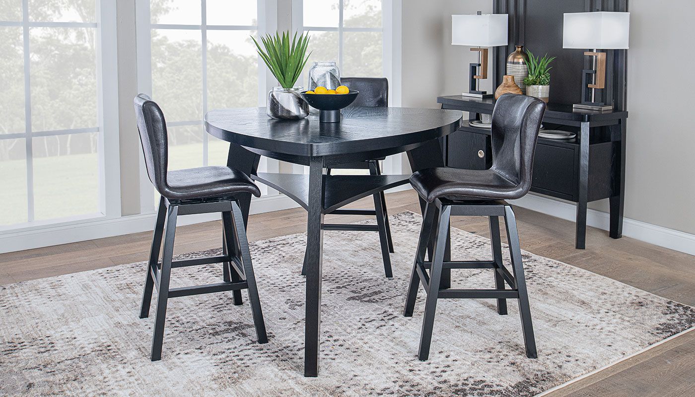 Triangle Bar Height Table & Chairs – Home Zone Furniture