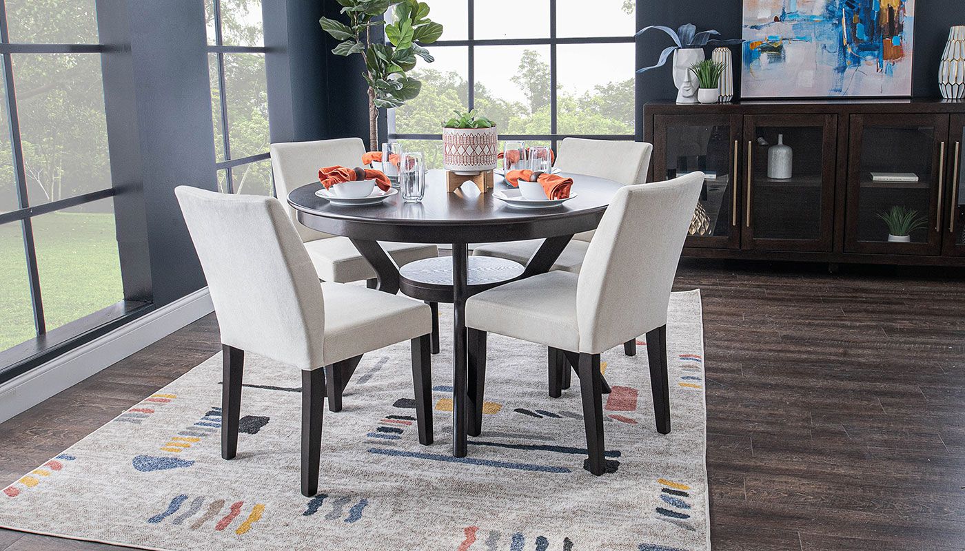 Dining Table Chairs At Home Store Bowman Dining Height Table Beige