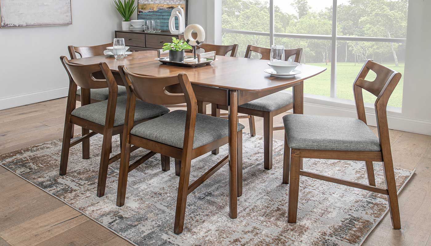 Slip Leaf Dining Height Table Chairs