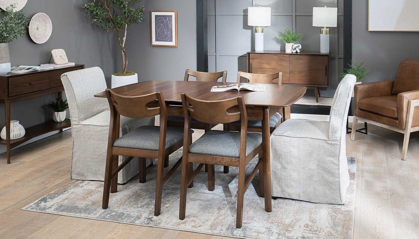 Slip Leaf Dining Height Table Chairs