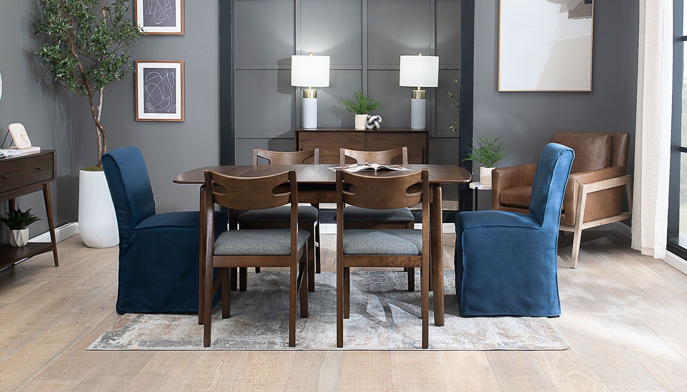 Slip Leaf Dining Height Table Chairs