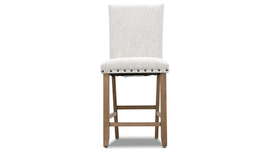 Dahlia II Light Hickory Counter Height Parson Chair with Performance Fabric