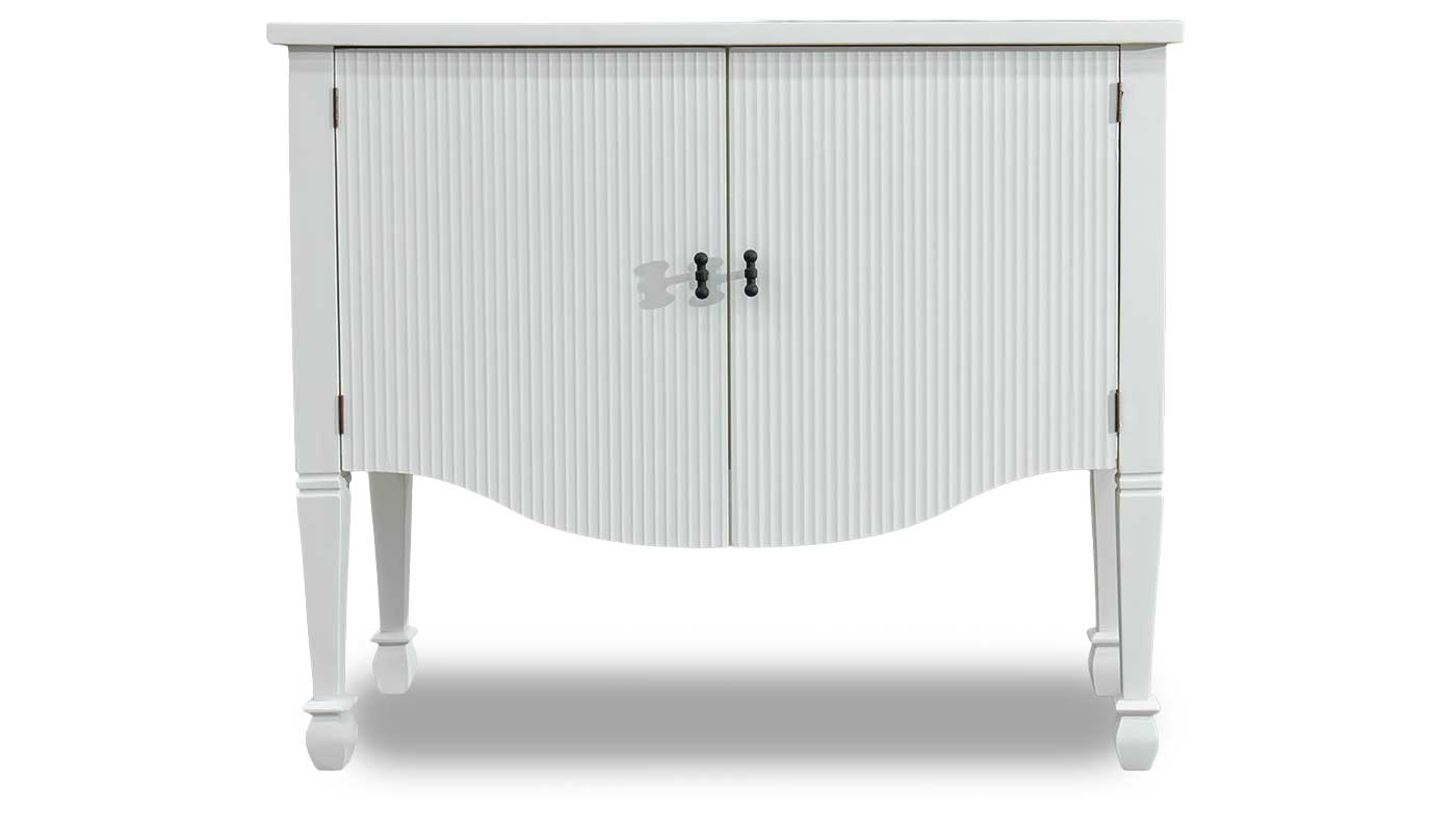 Danielle White Accent Cabinet