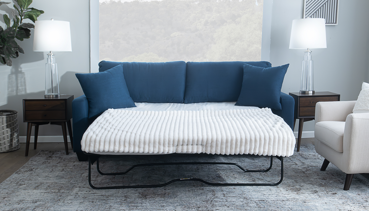 Delta Navy Sleeper Sofa