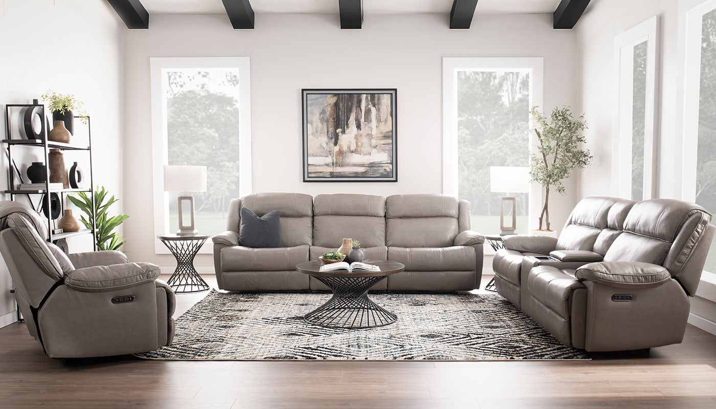 Easthill II Leather Reclining Sofa & Loveseat