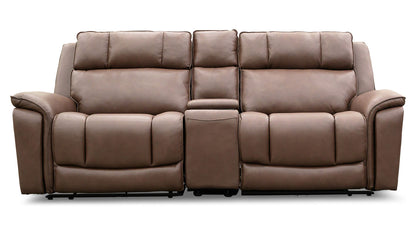 Encore Brown Power Loveseat