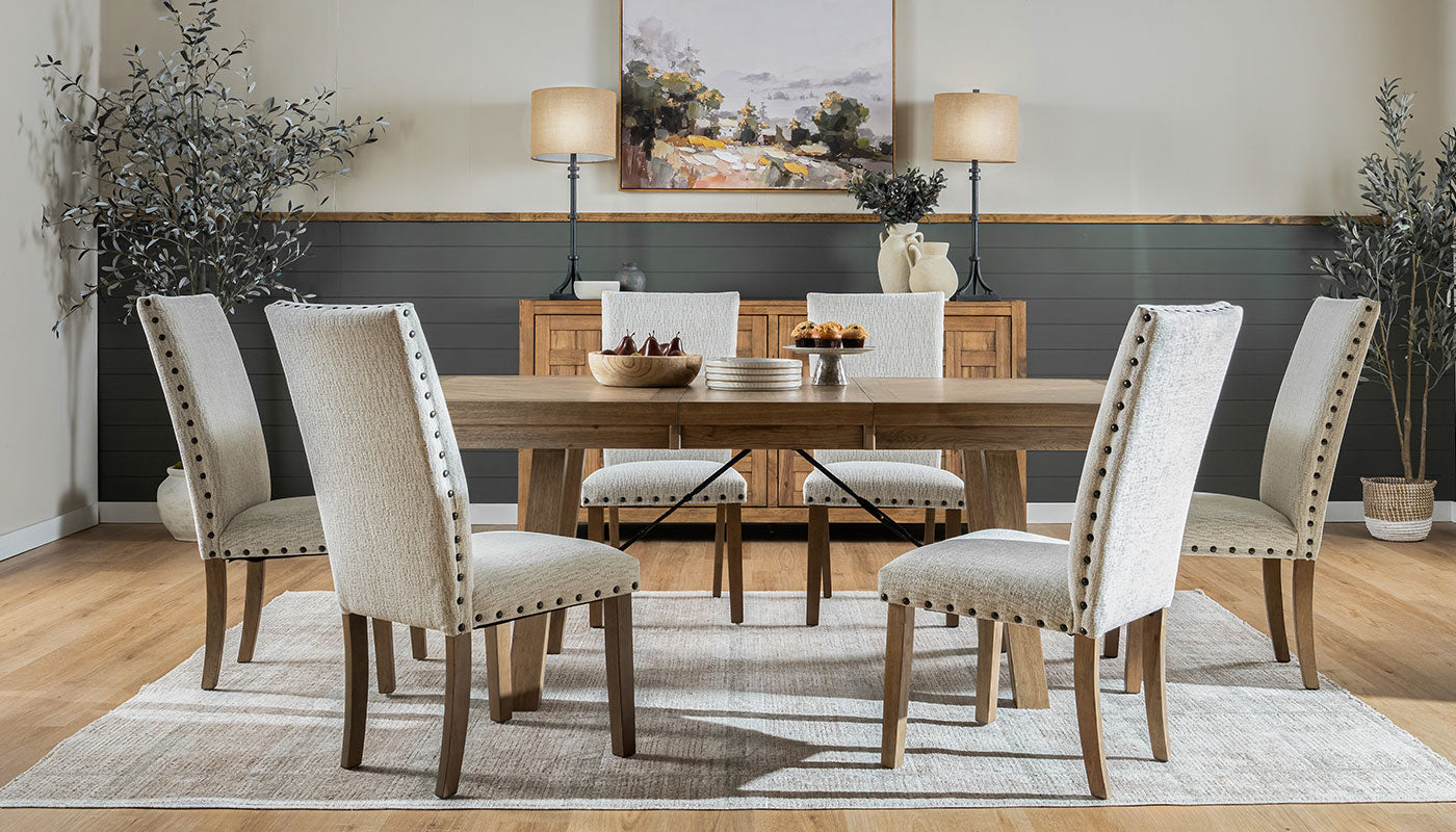 Iris II Light Hickory Dining Height Table & Chairs