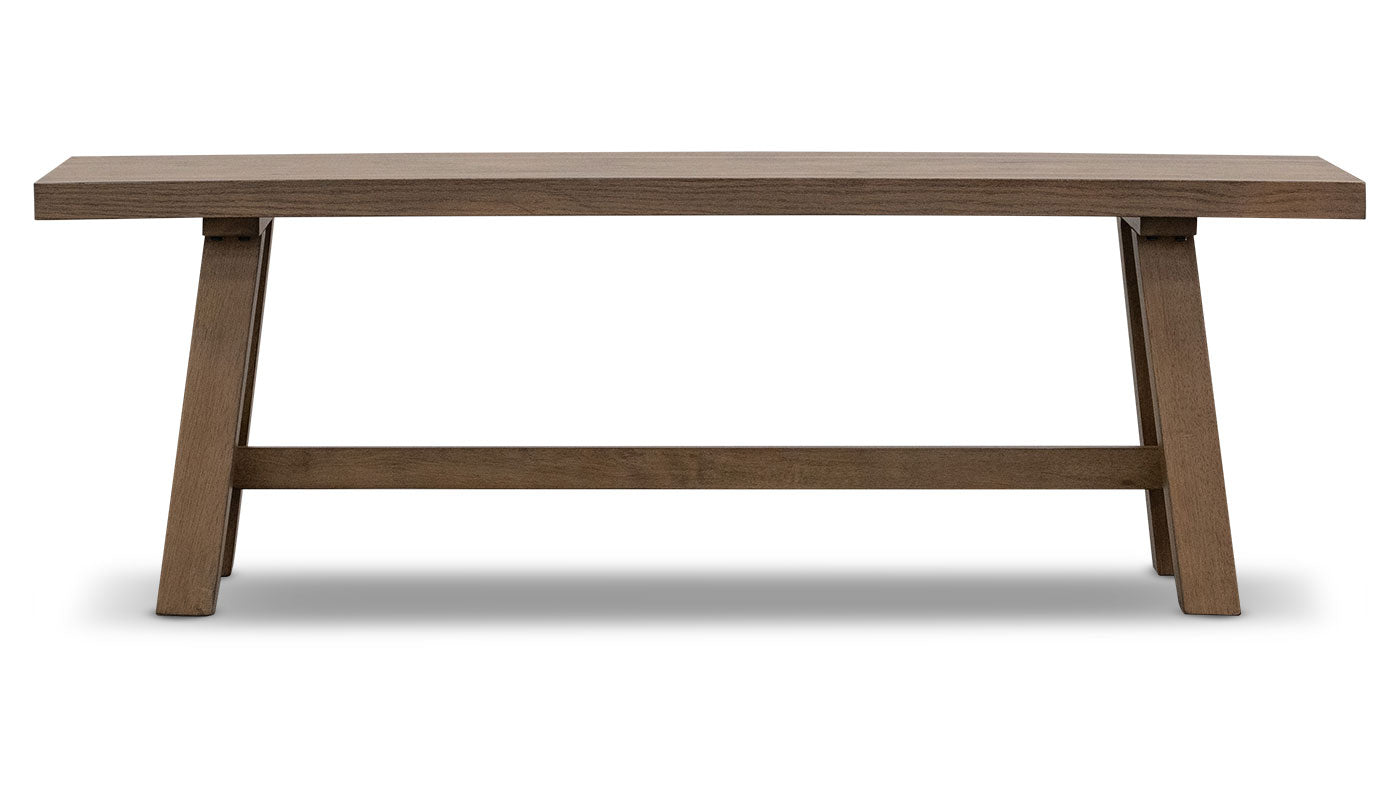 Iris II Light Hickory Dining Height Bench