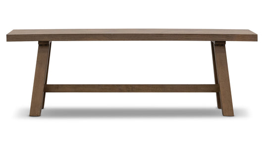 Iris II Light Hickory Dining Height Bench
