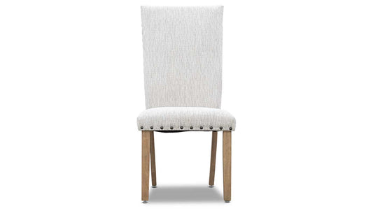 Iris II Light Hickory Dining Height Parson Chair with Performance Fabric
