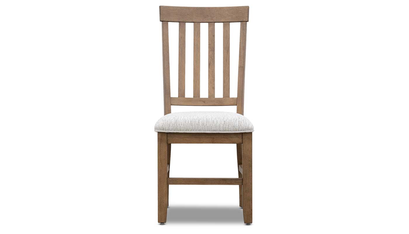 Iris II Light Hickory Dining Height Side Chair with Performance Fabric