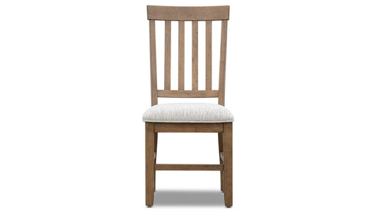 Iris II Light Hickory Dining Height Side Chair with Performance Fabric
