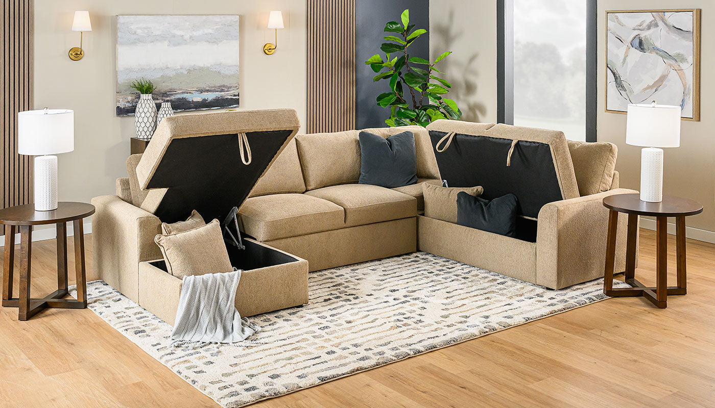 Ivy Trundle Sectional with Chaise