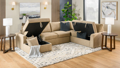 Ivy Trundle Sectional with Chaise