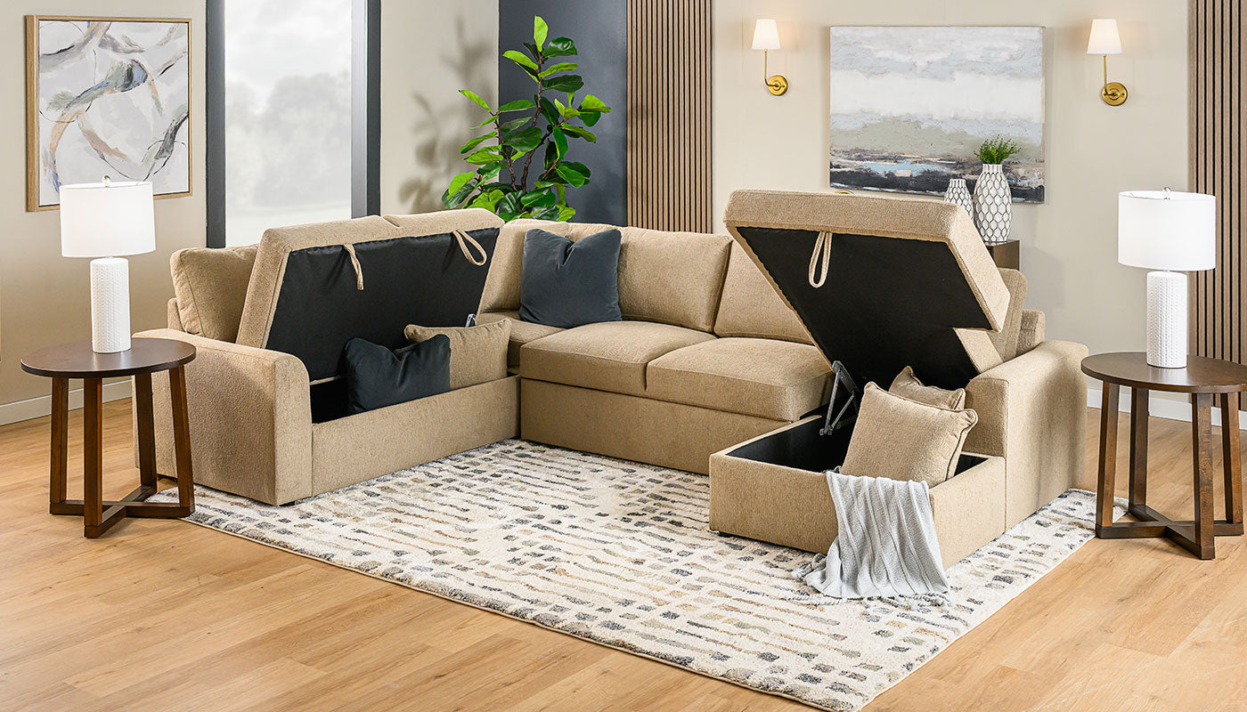 Ivy Trundle Sectional with Chaise