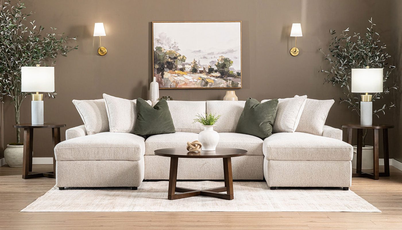 Ivy Trundle Dual Chaise Sectional