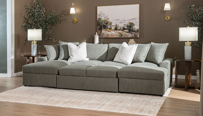 Ivy Trundle Dual Chaise Sectional