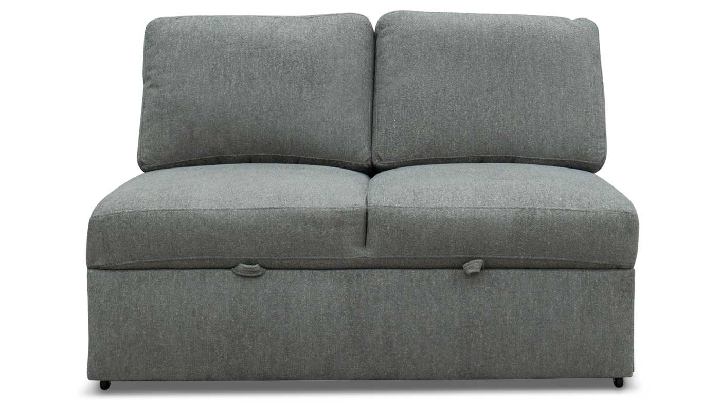 Ivy Armless Loveseat with Trundle Sleeper
