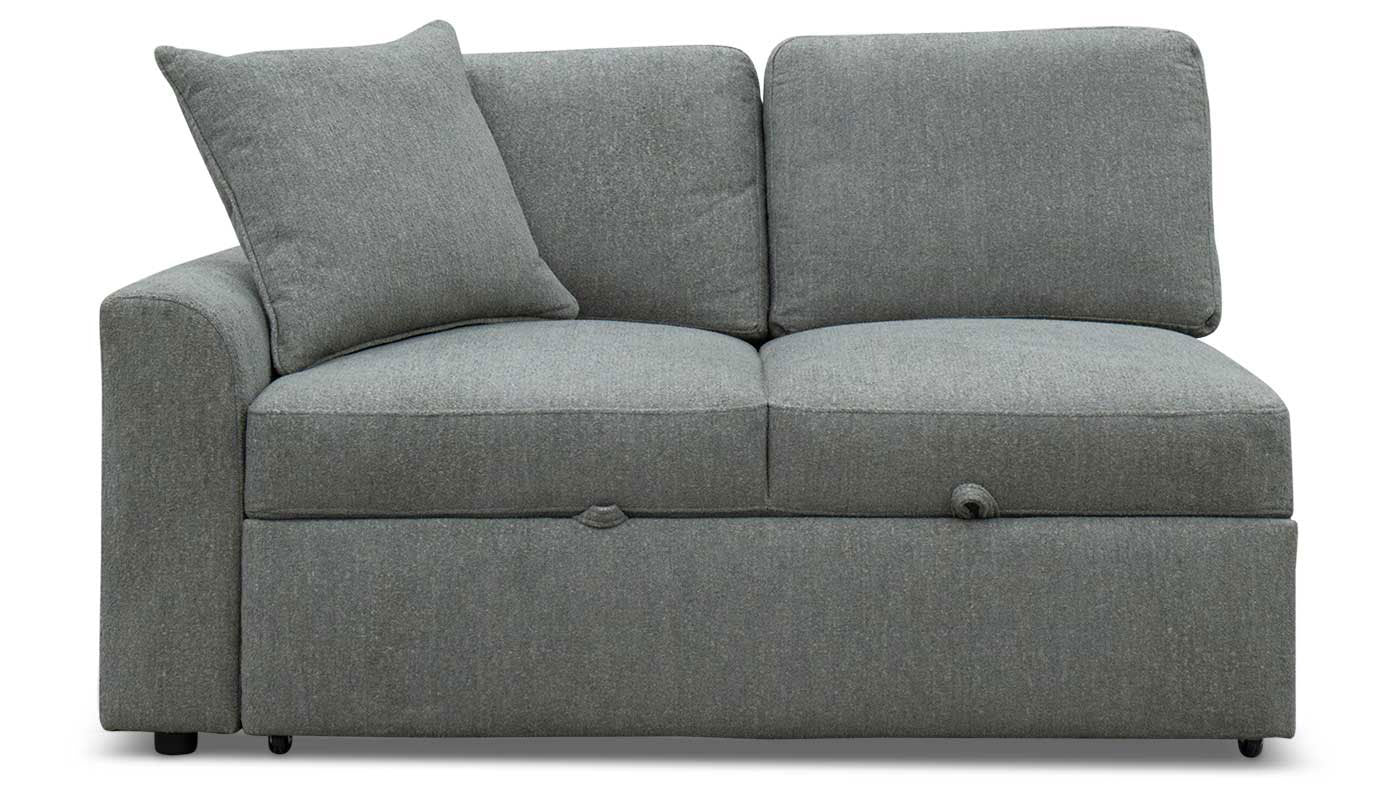 Ivy Left Arm Facing Loveseat with Trundle Sleeper