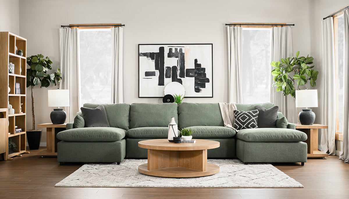 Jacqueline Dexter Eucalyptus Dual Chaise Sectional