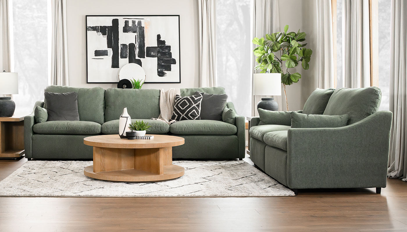Jacqueline Reclining Sofa & Loveseat