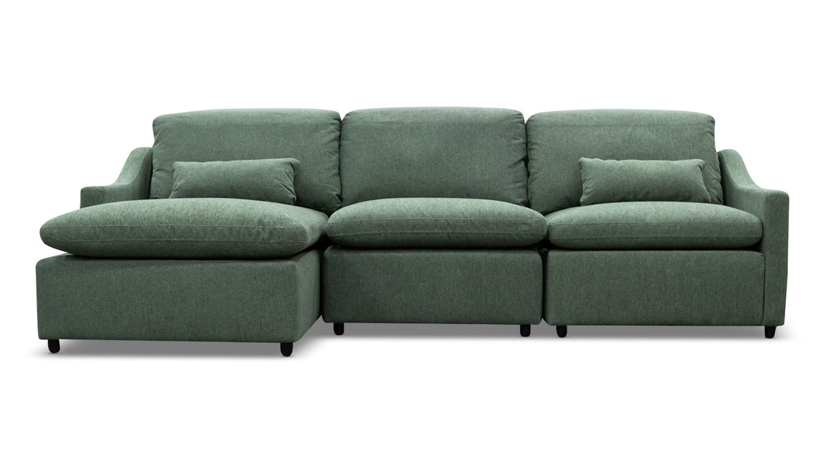 Jacqueline Dexter Eucalyptus Sofa with Chaise